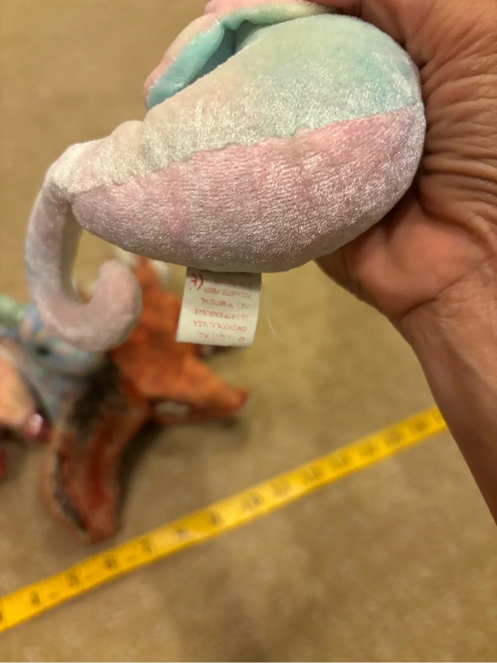LOT 5 Ty Beanie Babies - Multicolor Plush Animals